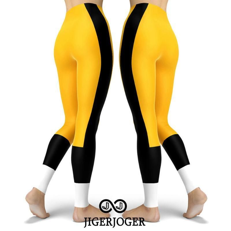 Pantalones De Yoga Sport Hockey Team Fútbol Leggings Club Leggins Gimnasio Entrenamiento Pantalón Amarillo Negro Relojes Blancos KG 16 De 18,27 € | DHgate