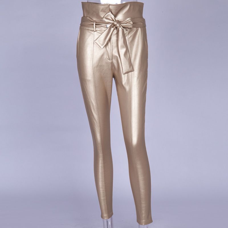 Pantalón de lápiz de oro