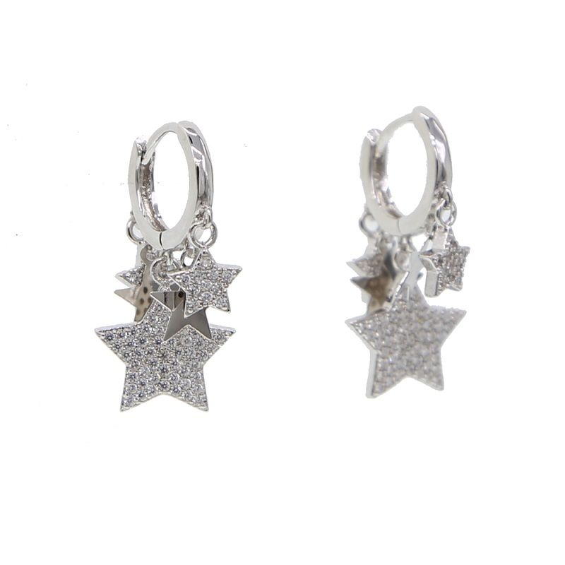 silver earrings