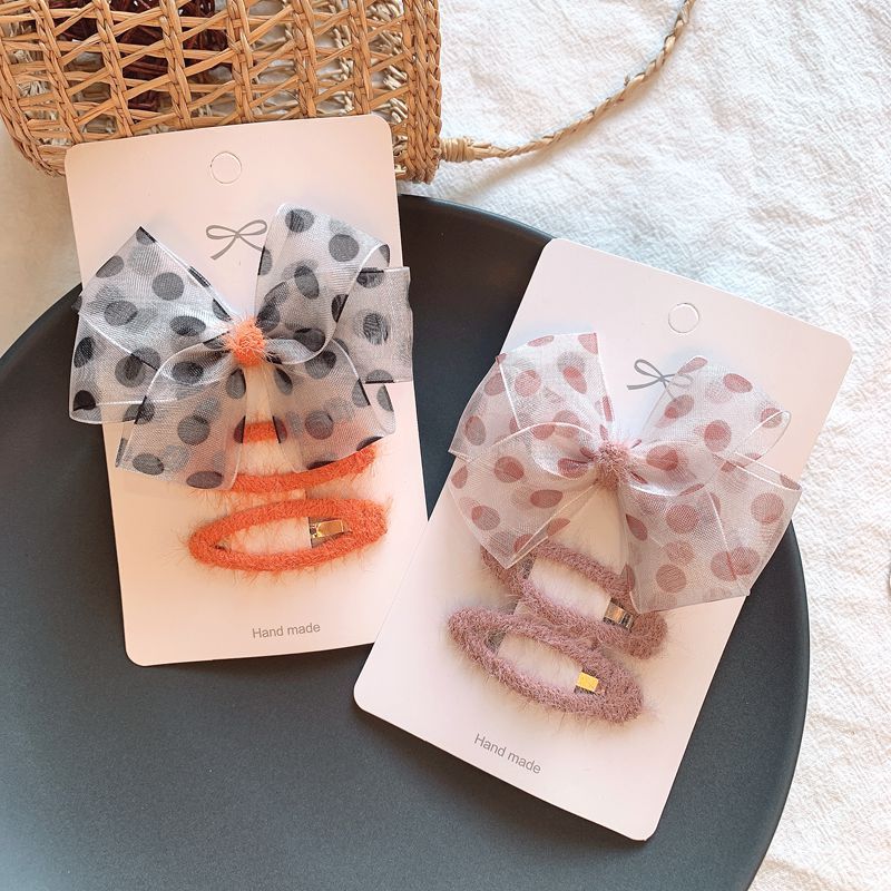 Horquilla De Gasa Clip Para El Cabello De Malla Para Niños Horquilla De Gasa Clip Para El Cabello De Malla Para Niños