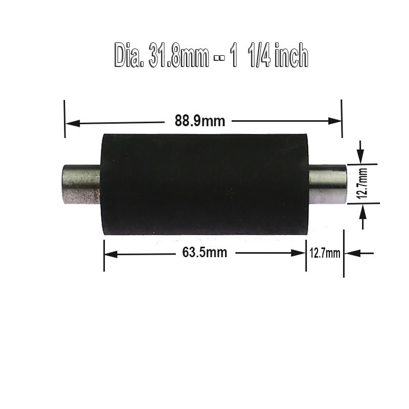 OD 1 1/4&quot; Rubber Roller