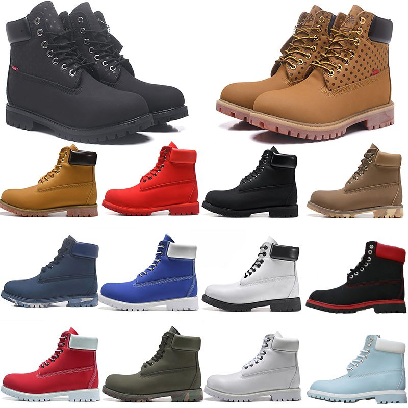 Koop Laarzen 6 Inch Schoenen Waterdichte Boot Schoenen Ontwerper Sport  Running Mannen Vrouwen Motorfiets Sneakers Geel Zwart Rood Wit Maat 36 45  Met Doos Goedkoop | Snelle Levering En Kwaliteit | Nl.Dhgate