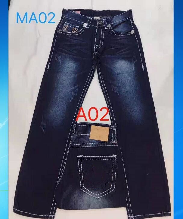 Mens Straight Jeans Long Trousers Pants 