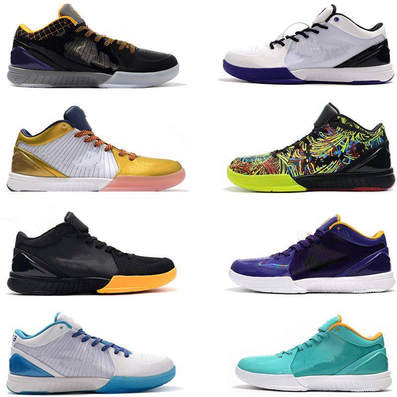 Men Black Manba Basketball Shoes 4 