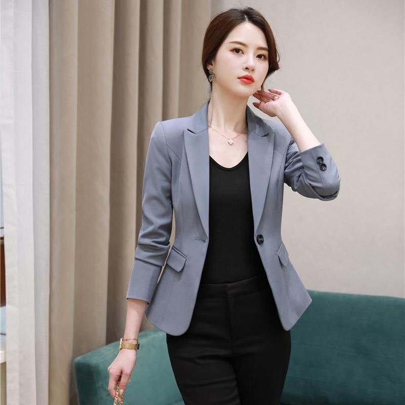 Generoso la carretera cansada Trajes de mujer Blazers 2021 Formal Mujeres Blazer y Chaquetas Elegante  Oficina Señoras Ropa de negocio