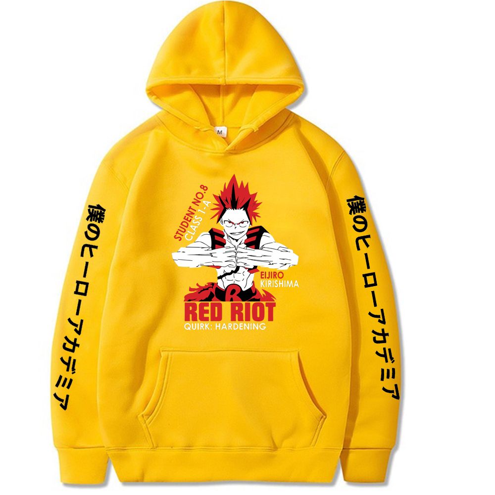 Compra My Hero Academia Eijiro Kirishima Hoodie Para Hombres Mujeres Mangas  Largas Sudadera Suímera Tops Tops X1227 Barato | Entrega Rápida Y Calidad |  Es.Dhgate