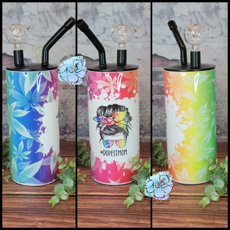 22oz Sublimation Hookah Tumbler Double Wall Insulated Water Tumbler