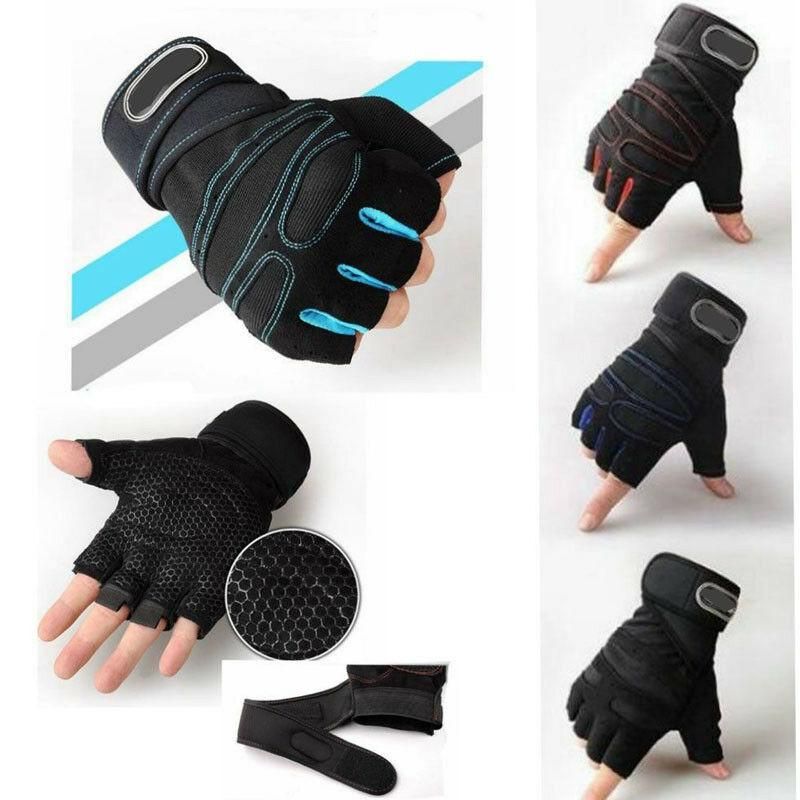 Weight lifting Gym Gloves Training Fitness Wrist Wrap Workout Exercise Sports A+ Weight lifting Gym Gloves Training Fitness Wrist Wrap Workout Exercise Sports A+