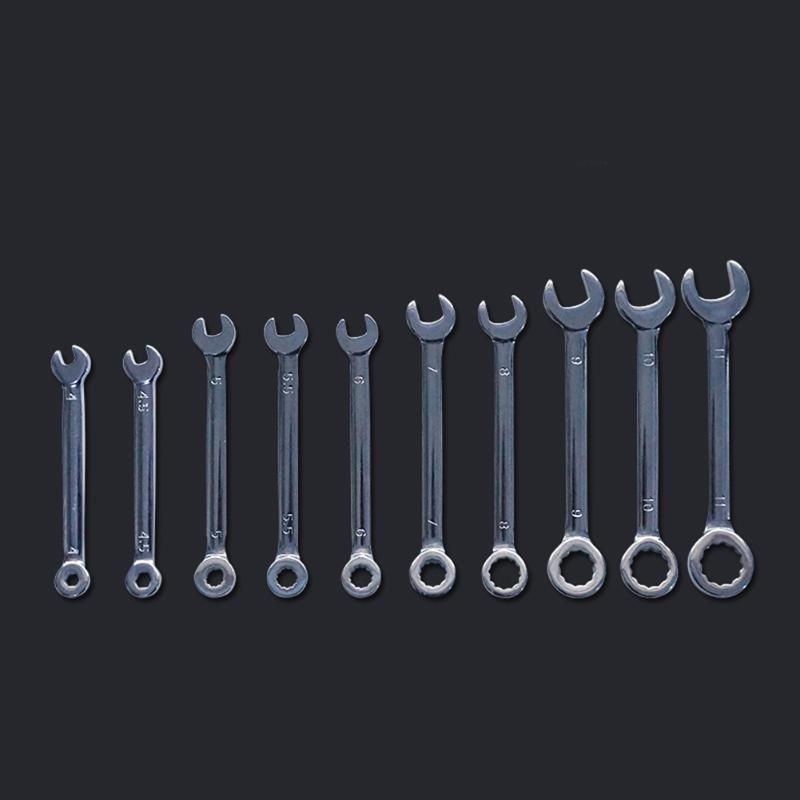 Mini Spanner Wrenches Set Key Ring Spanner Explosion-proof British/Metric Pocket 