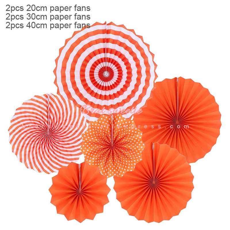 6pc orange Fan