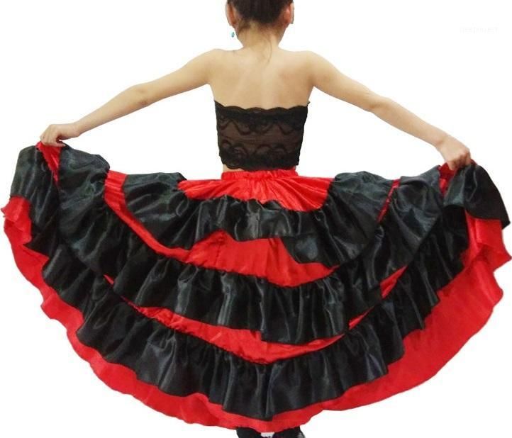Spanish Dance Girl Costume Dress Red 