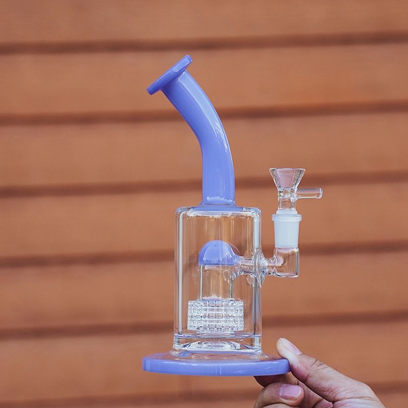 Blue bong with bowl