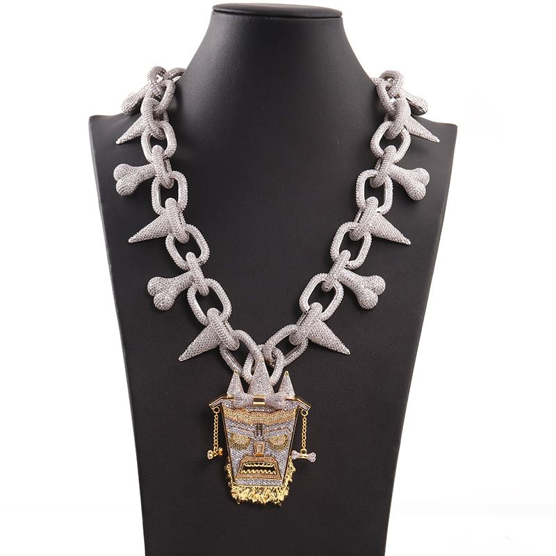 Mens Iced Out Hip Hop Chain Pendants 