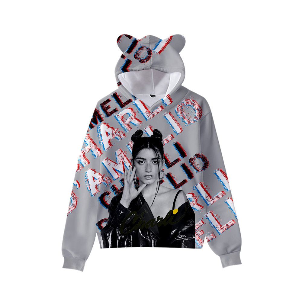 2021 Cute Cat Ears New Charli Damelio Boy Girl Winter Autumn Plush Fleece Hoodies Fashion Kids Pockets Pullover Tops From Donnymaxshoes6 12 68 Dhgate Com