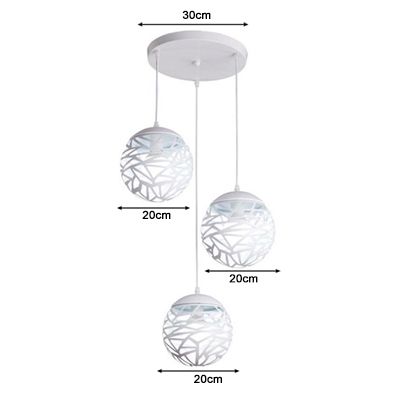 الأبيض 30CM 3 رؤساء