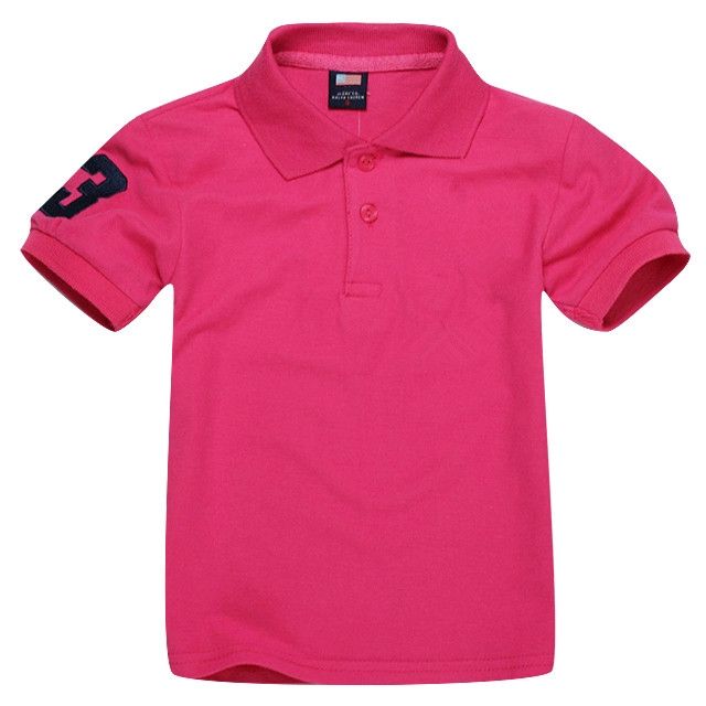 Children Polos T Shirt Kids Lapel Short Sleeves Baby Polos T Shirt Boys Tops Clothing Embroidery