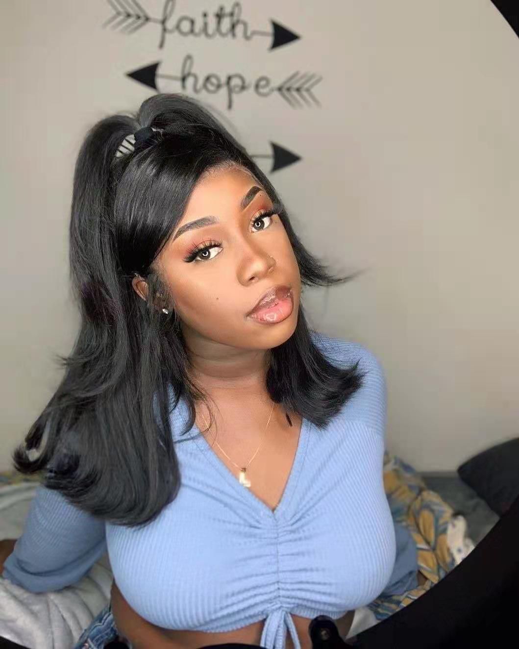 New human hair pony tail hairstyle for black women youtube hot sleek short black hair pony tail extension hairpiece 120g natural black 1b New human hair pony tail hairstyle for black women youtube hot sleek short black hair pony tail extension hairpiece 120g natural black 1b