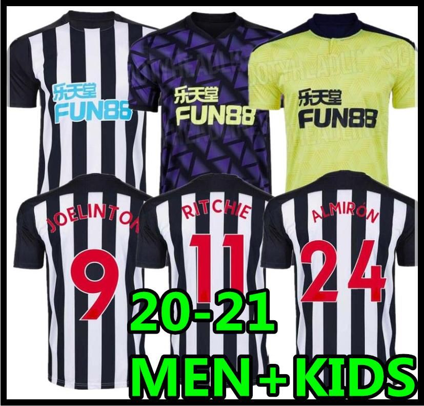 20 21 Ritchie Soccer Jerseys Home Joelinto 2020 2021 Lastaselles Shelvey Football Yedlin Shirts Men Kids Kit Almirón