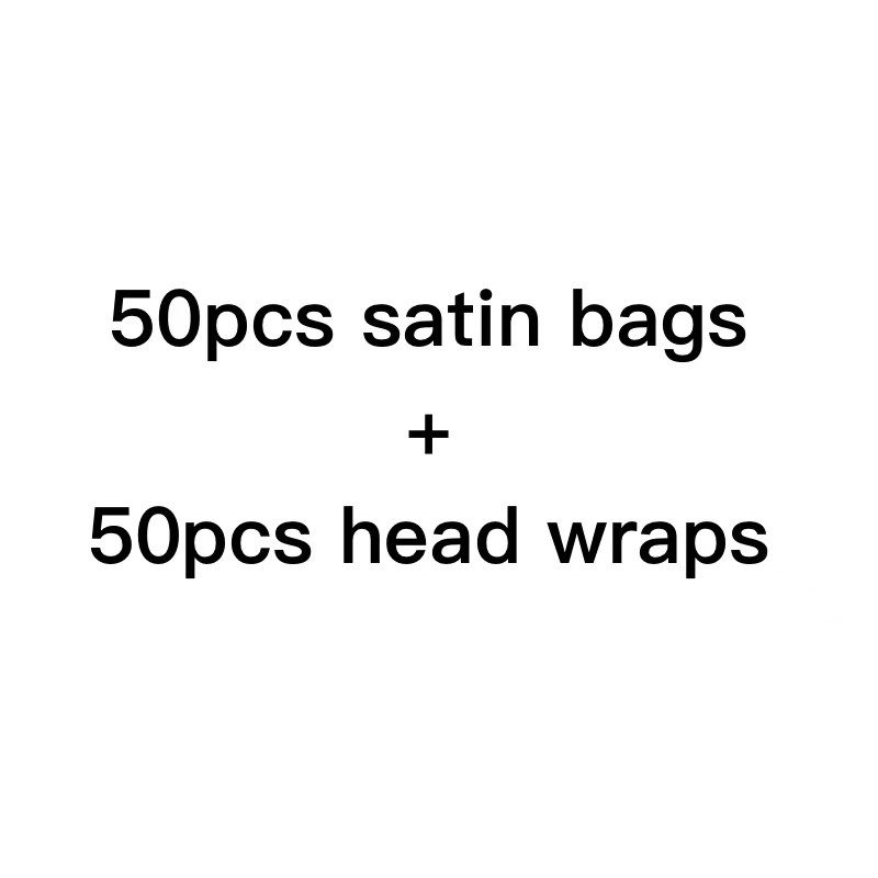 satin bags+head wraps