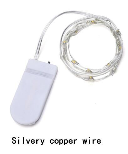 Silver koppar tråd / 2m 20LED