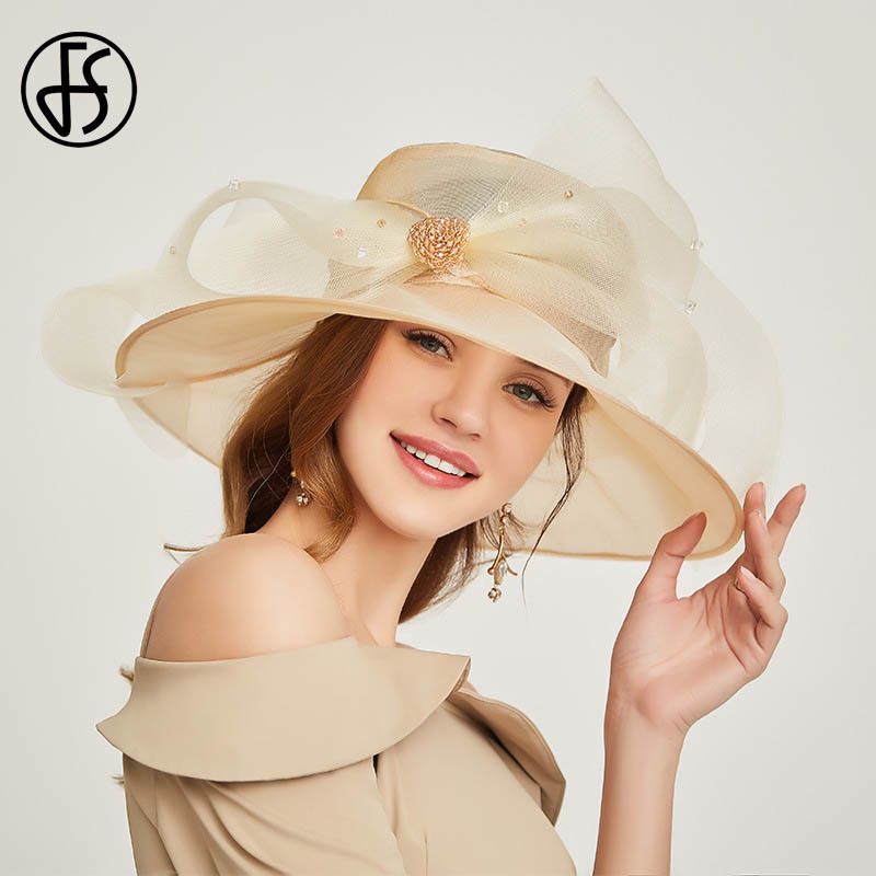 Cappello da sole bianco beige