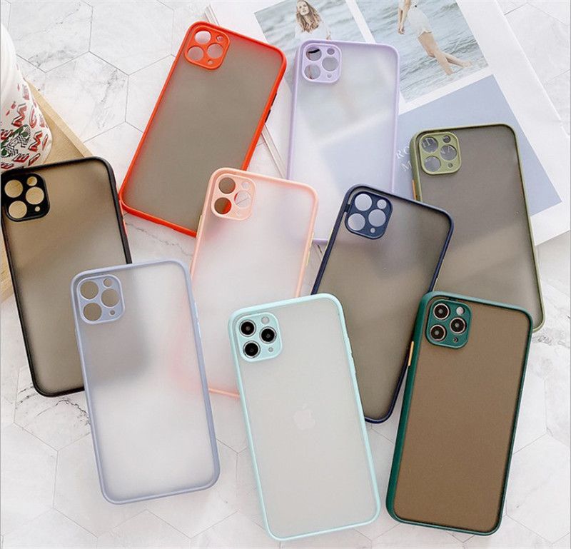 Camera Lens Protection Matte Clear Case Cover For IPhone 12 12 Pro Max