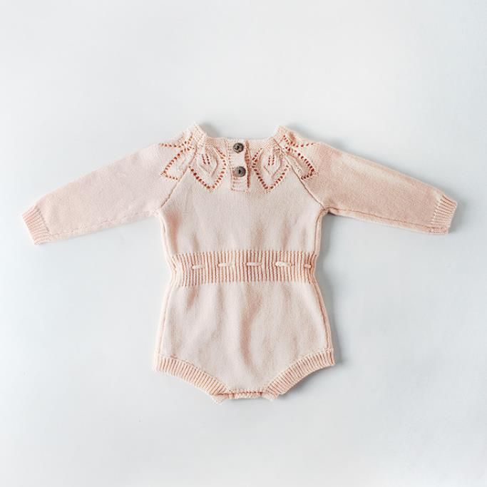 #2 knitted infant girls jumpsuit