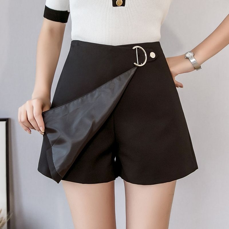 Womens Shorts High Waist Wide Leg 