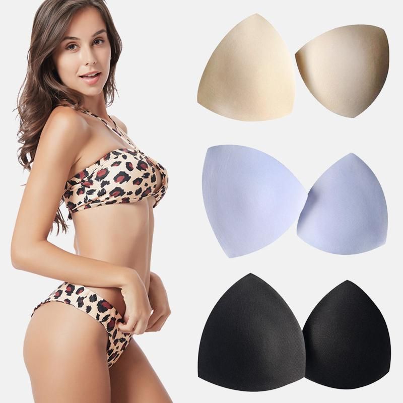 2021 Thick Sponge Bra Push Up Pads Women Triangle Cups Bikini Sports Bra Pad Chest Insert Foam Pads For Swimsuit Padding Accessories From Edmund02 27 05 Dhgate Com