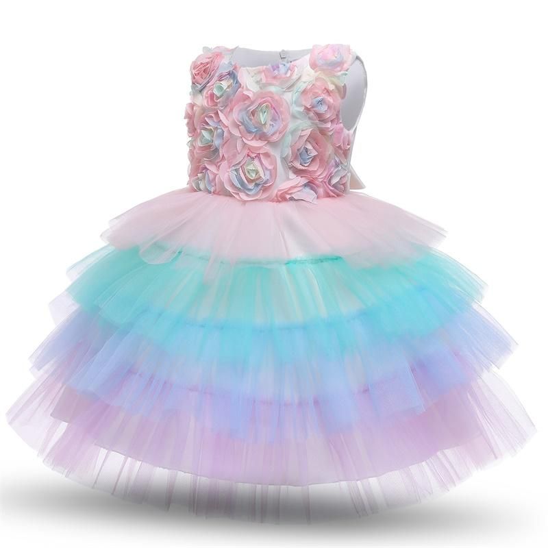 Acheter Pas Cher Robe De Fille Enfant Bebe Fille Robe Bebe Robe Bebe Princesse Fleur Petales De Mariage Gateau Tutu Fete Vestidos 1er Anniversaire Du 27 07 Fr Dhgate