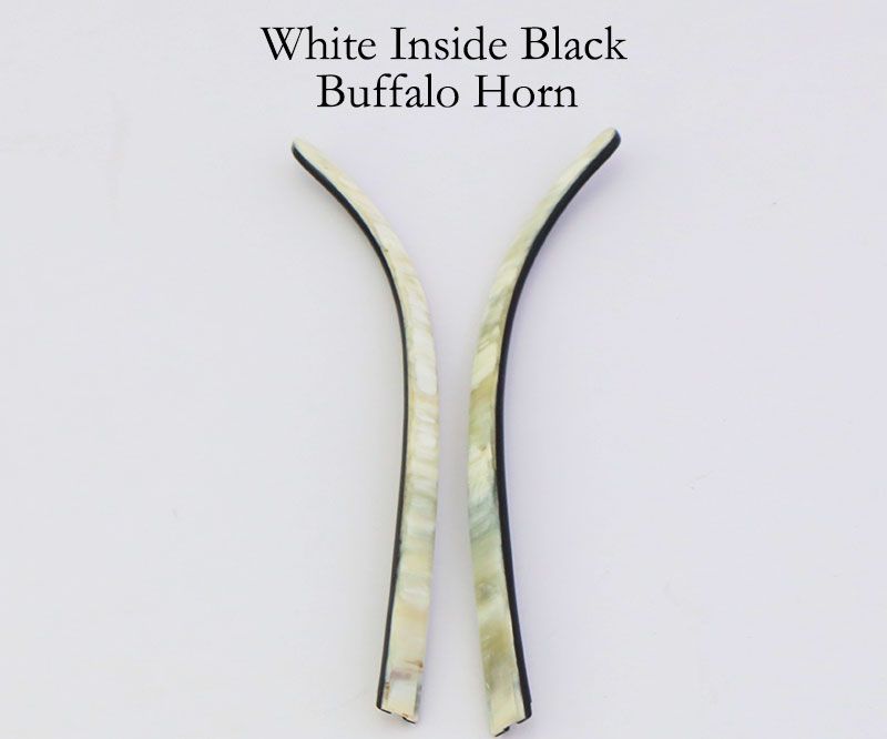 Black Mix White Buffalo Horn