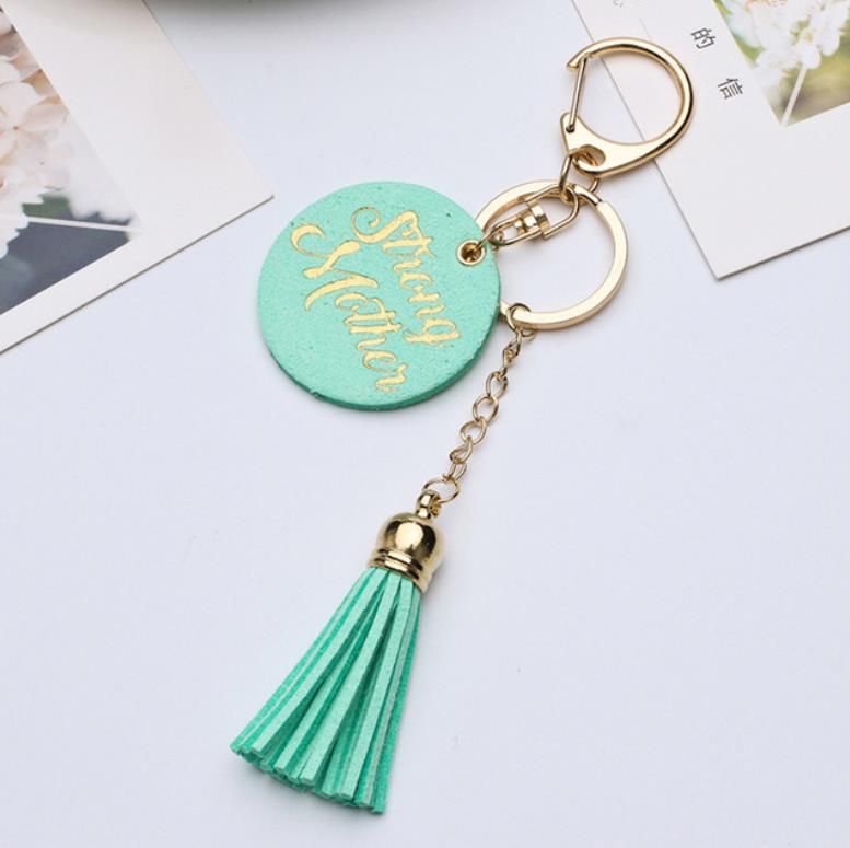 # 3 Läder Tassel Keychain