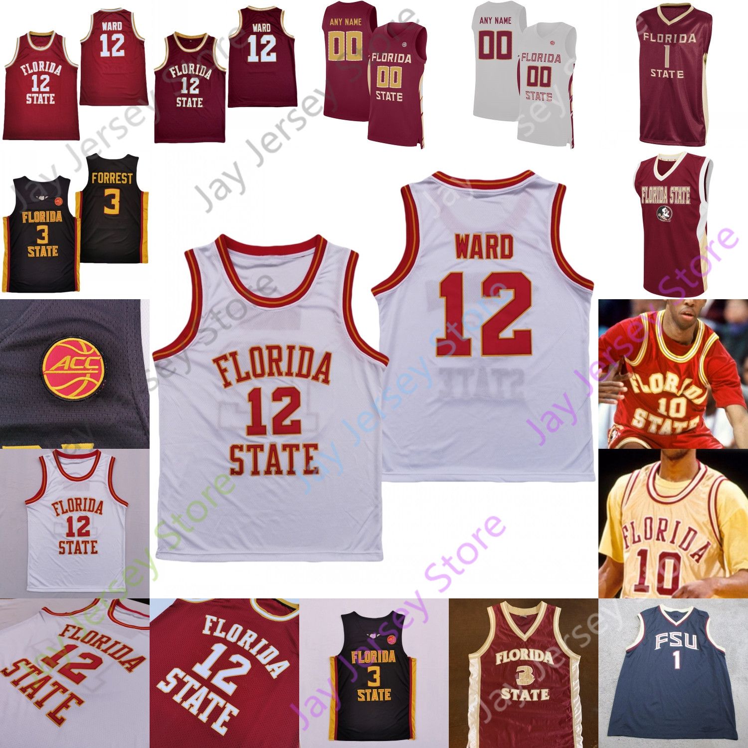 2021 Florida State Seminoles FSU Basketball Jersey NCAA College Scottie