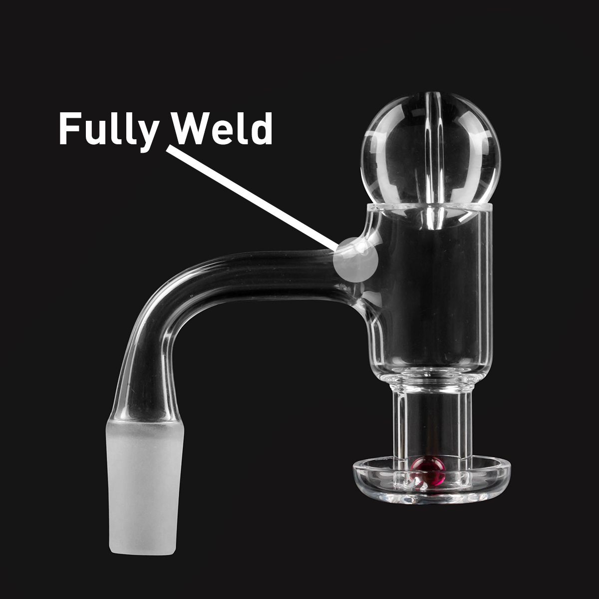 2020 Usa Fully Welded Seal Quartz Banger 20mm Beveled Edge Top Bucket