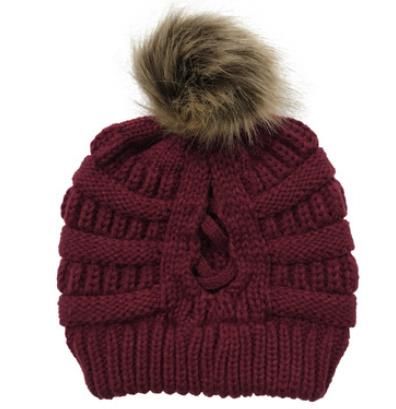 # 8 Pompom hästsvans hatt