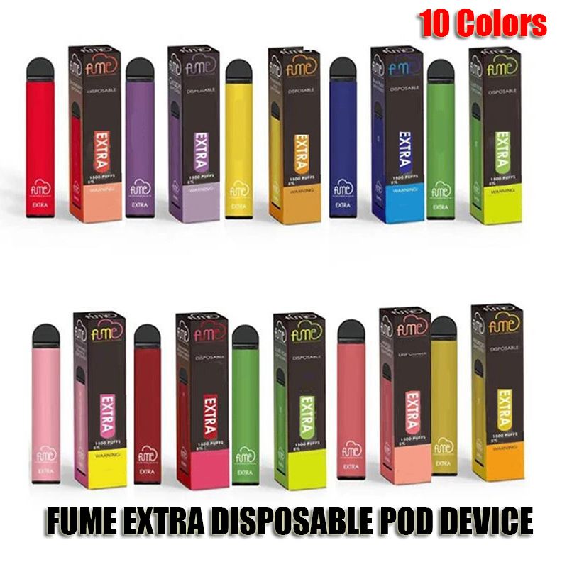 Bulk Order Fume Extra 1500 Puffs Disposable Device Pod Kit 850mAh