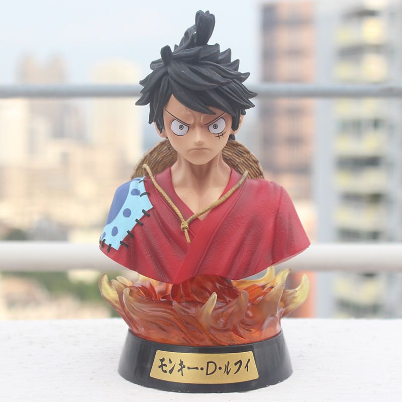 Details about   Anime One Piece Head Bust Portrait  Action Figure Luffy Zoro Sanji Collectible