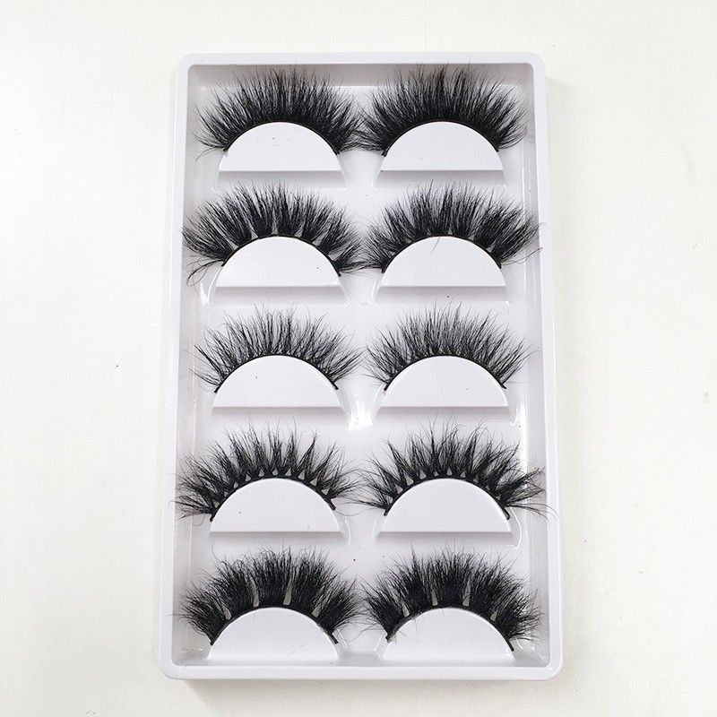 natural 3d mink lashes white tray 01