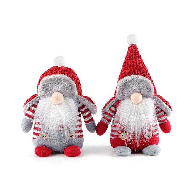 Christmas Swedish Santa Plush Doll Ornaments Xmas Tree Decors Kids Toy Gift Top
