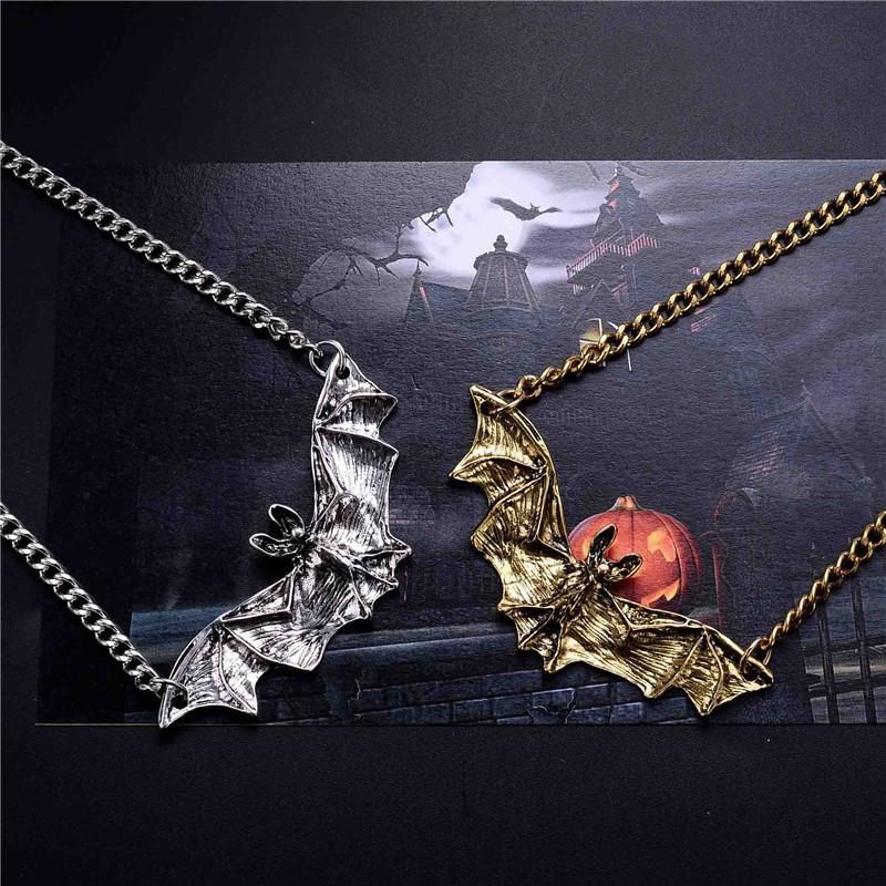Pendant Necklaces Cool Bat Necklace Woman Man Jewelry Halloween Gothic  Animal Men Punk Statement Accessories From Cupwater, $54.18