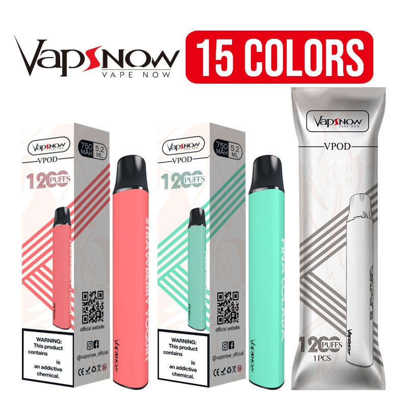 FIZZY Vpod 1200+ Puffs Vaporizers Device Puff Bar Longest Lasting Disposable Vape Pen Cartridges