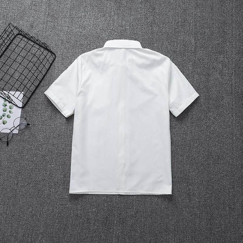 Camisa Blanca De Manga Corta Para Estudiantes Para Niñas Uniformes De Escuela Secundaria De Secundaria Uniformes Uniform Top Top Gran XS De 25,56 € | DHgate