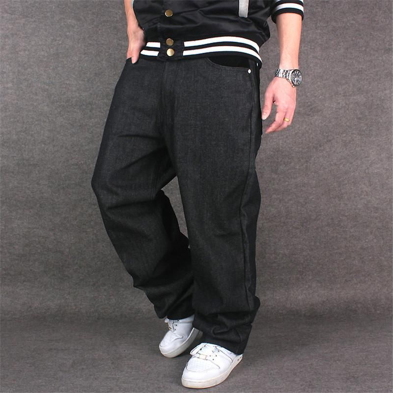 Compra Jeans Para Hombres 2021 Hombres Hip Hop Baggy Black Denim Pantalones  Sueltos Letra De Rap Escrito Chico Rapper Moda Gran Tamaño Barato | Entrega  Rápida Y Calidad | Es.Dhgate