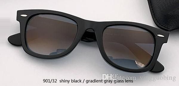 901/32 Shiny Black/gradient Gray Lens