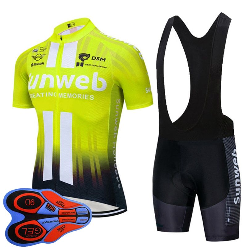 Download 2019 SUNWEB Team Men Cycling Jersey Bib Shorts Suit Summer ...