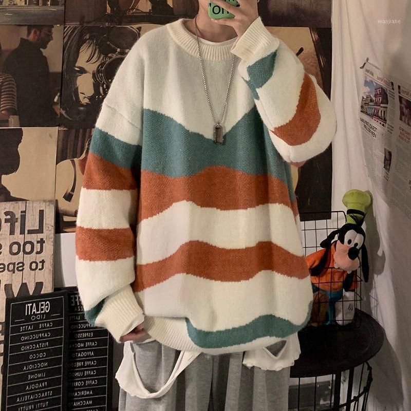 Compra Suéter De Gran Tamaño Para Hombre 2020 Winter New Woman Warm Korean  Streetwear Pullover Moda De Hombre Moda Impresa Suéter1 Barato | Entrega  Rápida Y Calidad | Es.Dhgate