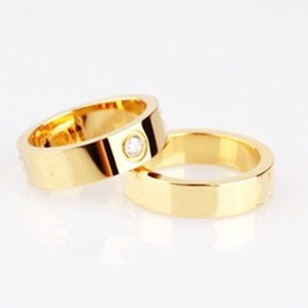 High Quality Ring Design Steel Ring 18K Gold Rose Silver Retro Ring