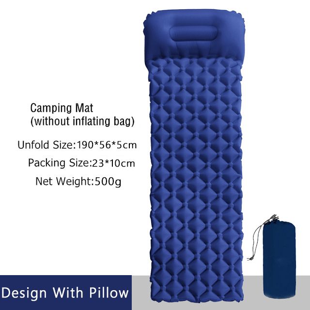 Darkblue Camping Pad-One Seat