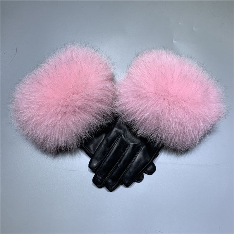 Black-pink 2 Fox Fur
