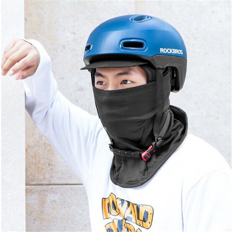 Mens Winter Warm Fleece Hood Cycle Motorcycle Breathable Face Shield Cover 